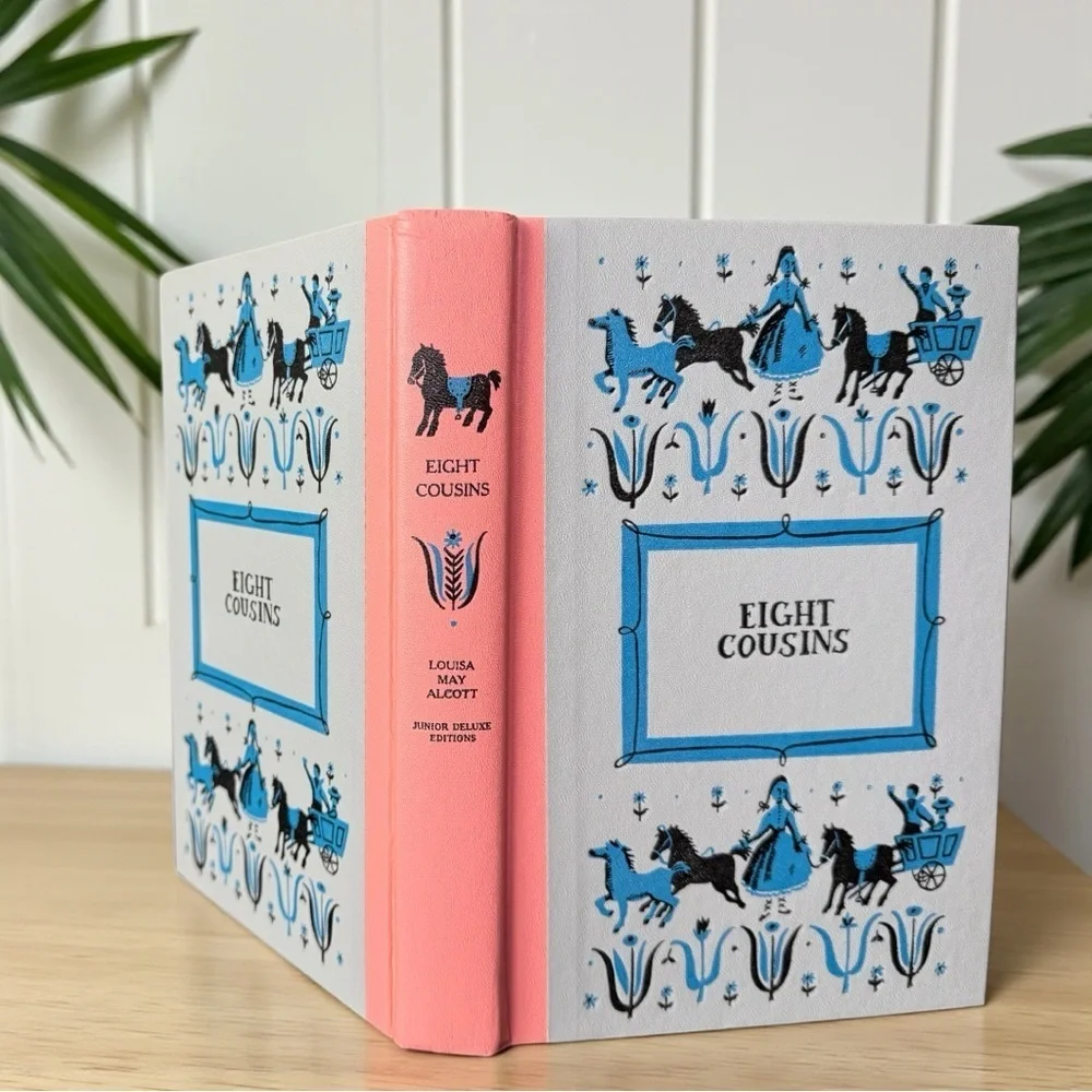 Eight Cousins by Louisa May Alcott Vintage Junior Deluxe Edition Hardcover 1958